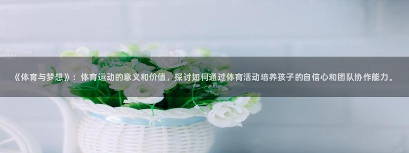 MK体育官方正版app官方：《体育与梦想》：体育运动的意义和