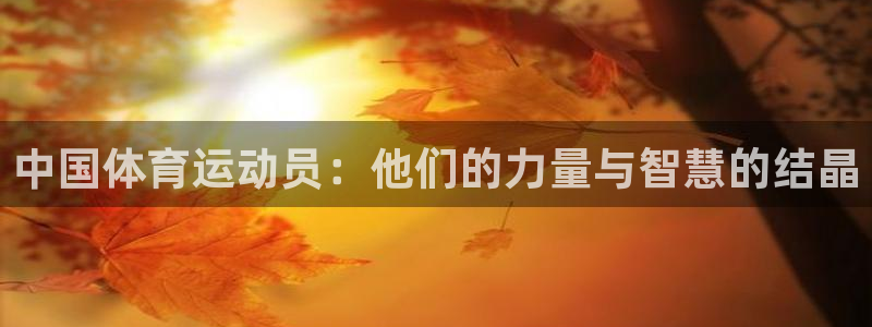 MK体育官网下载平台假的吗是真的吗吗：中国体育运动员：他们的