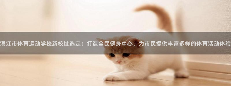 MK体育官网下载招商：湛江市体育运动学校新校址选定：打造全民